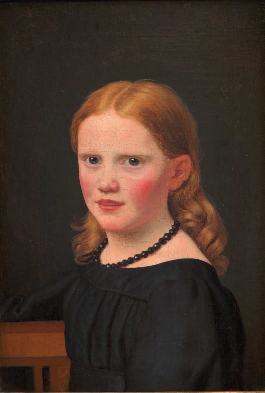 De dochter van de kunstenaar, Emilie door Christoffer Wilhelm Eckersberg