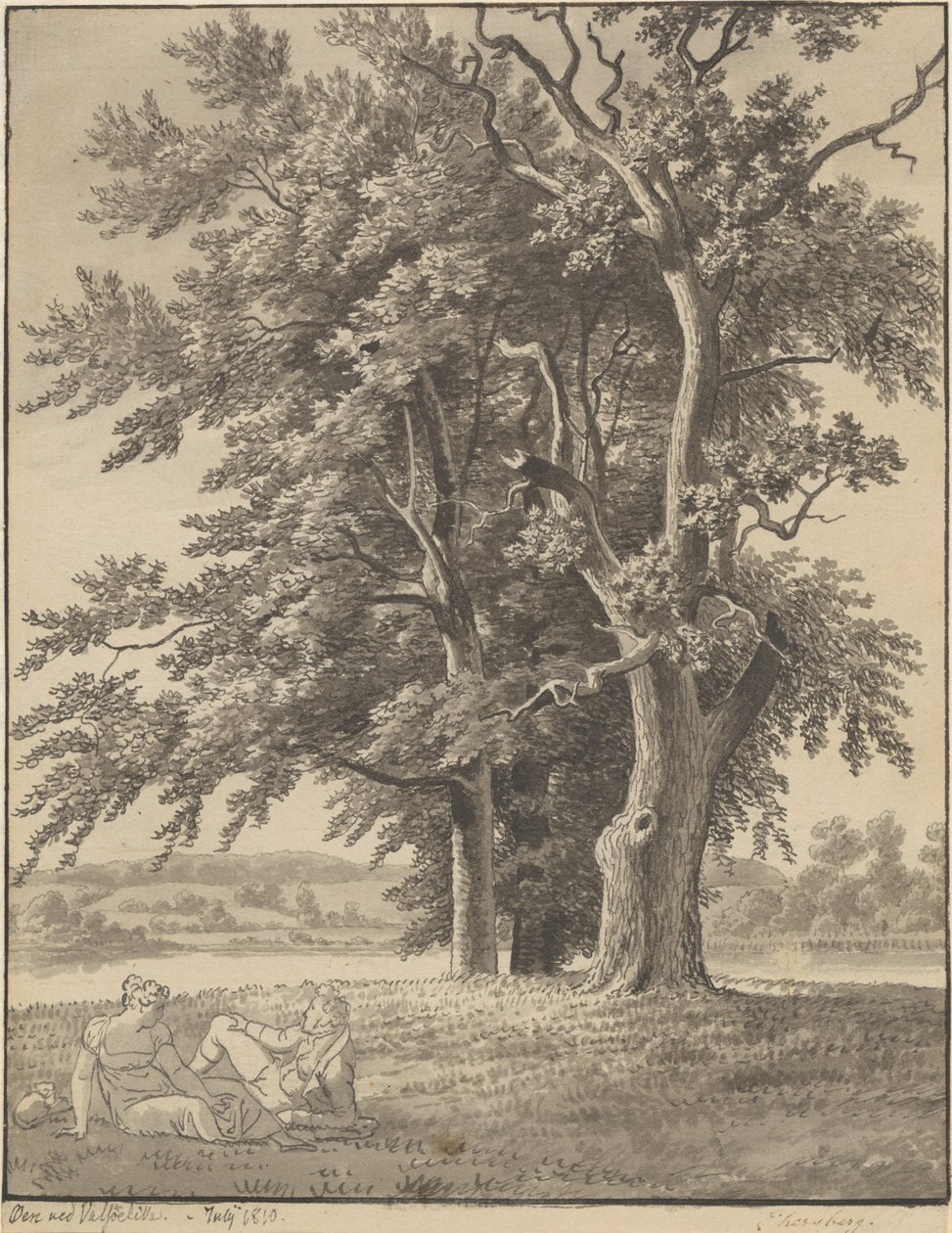 Het eiland bij Valsølille door Christoffer Wilhelm Eckersberg