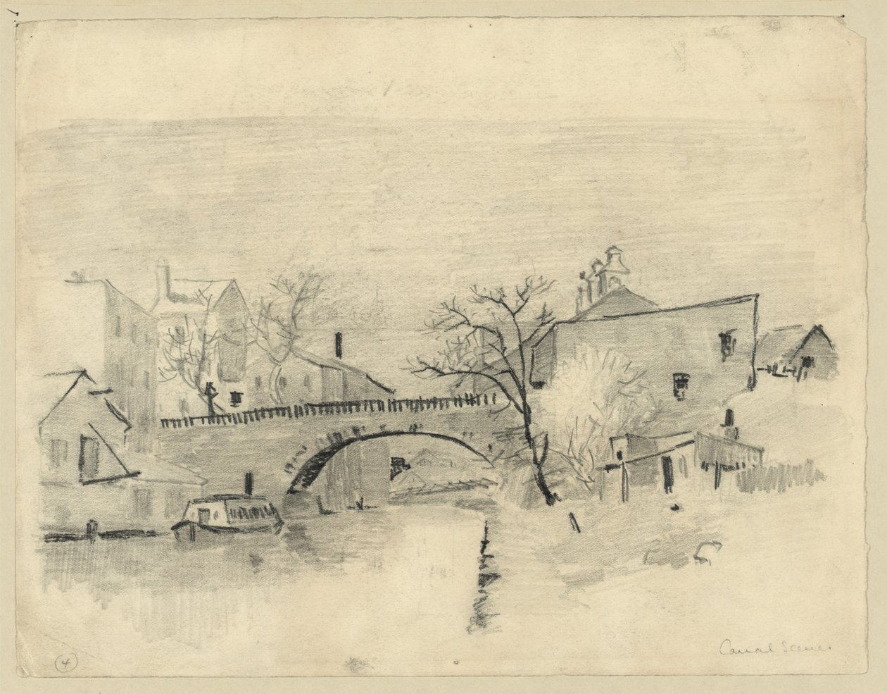 Kanaalscène door C. D. Gedney