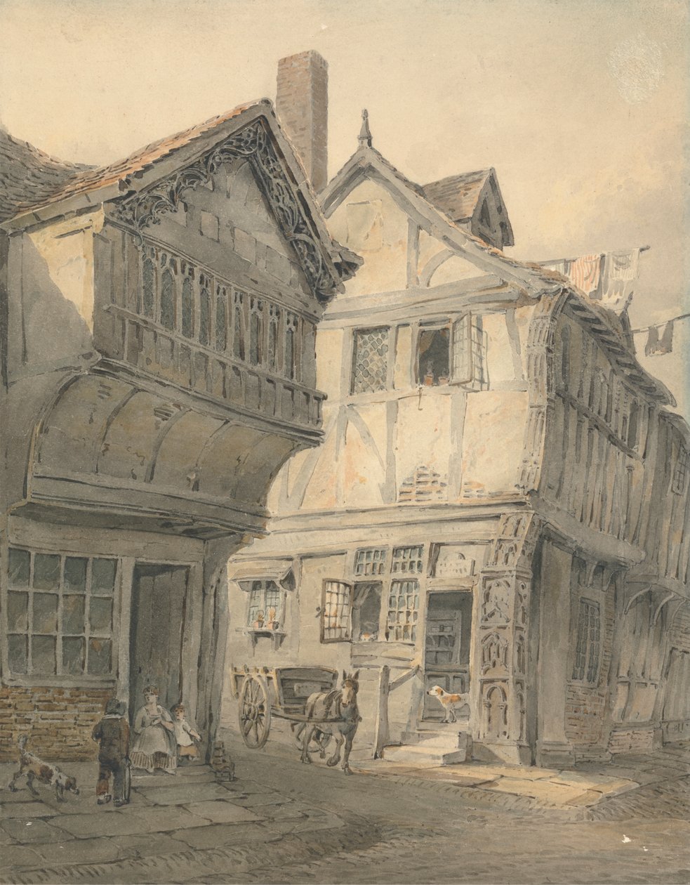 Oude huizen in St. Albans door C. John M. Whichelo