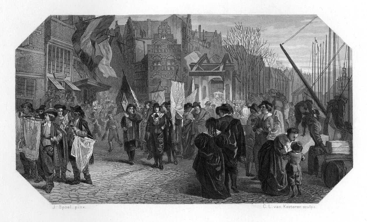 Rederijkers, Rotterdam, Nederland, 1642 c1870 door Domenico del Barbiere