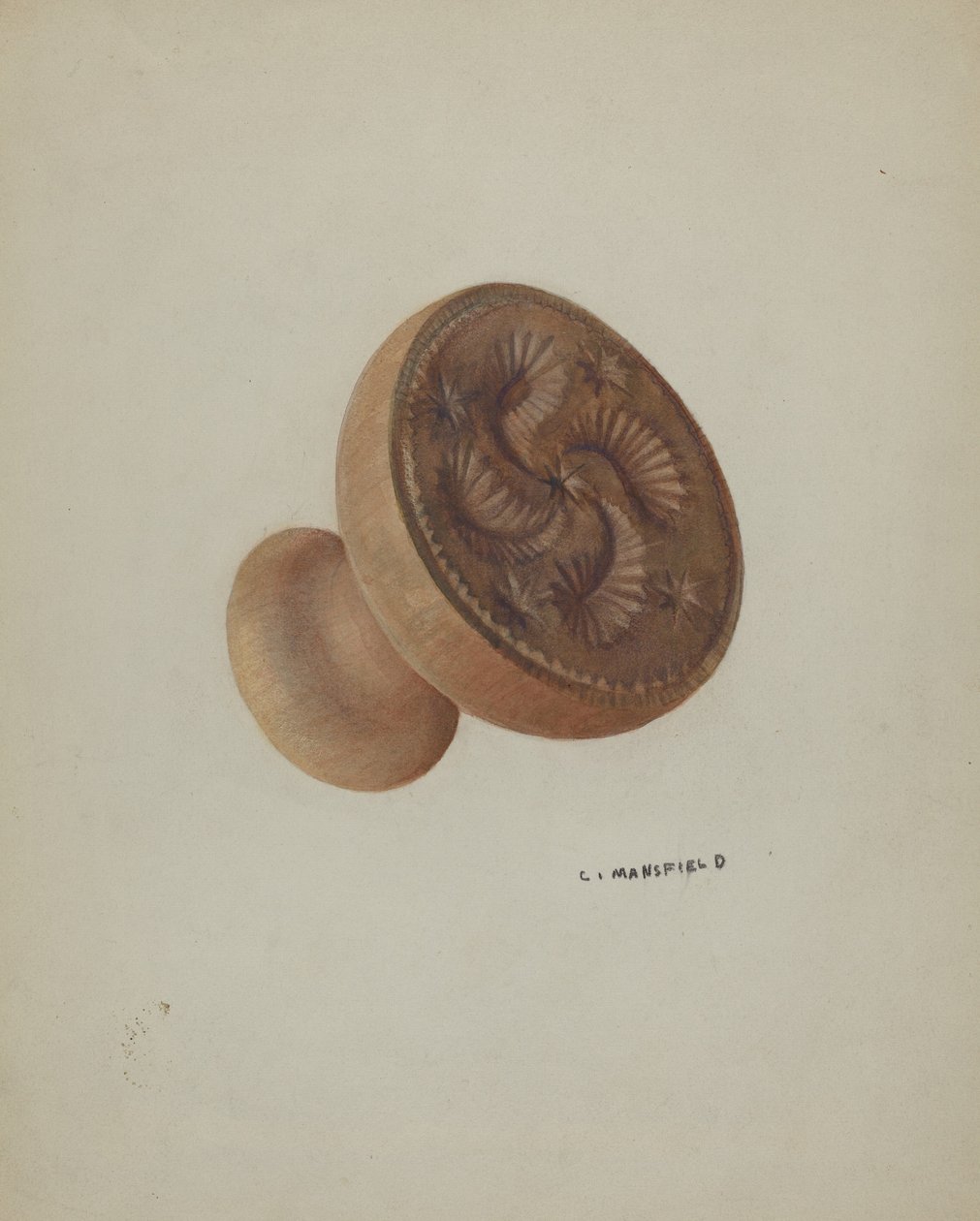 Pa. Duitse botermal door C. Mansfield