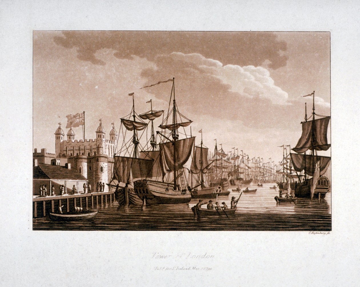 Tower of London, 1799 door C Rosenberg
