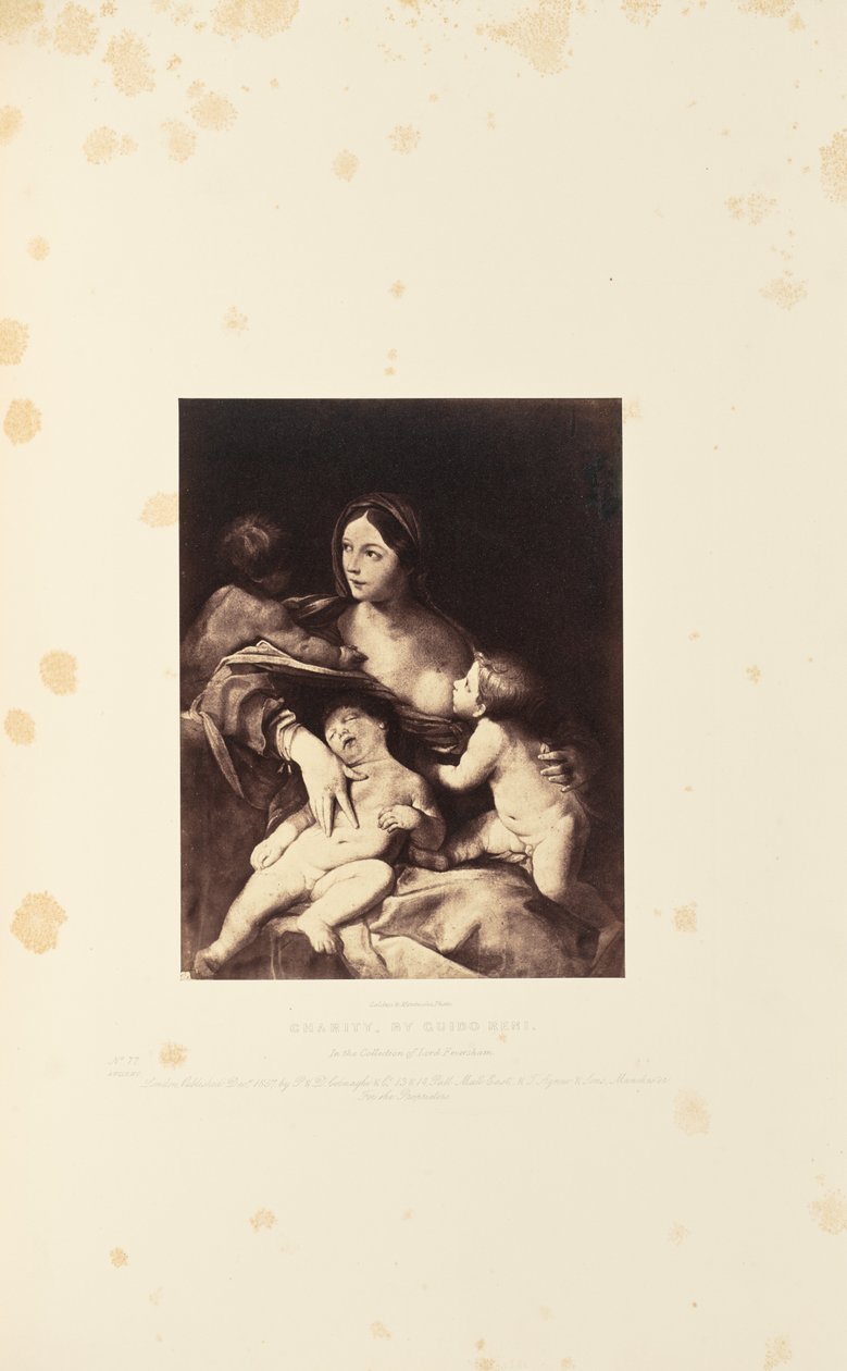Liefdadigheid, door Guido Reni door Caldesi and Montecchi