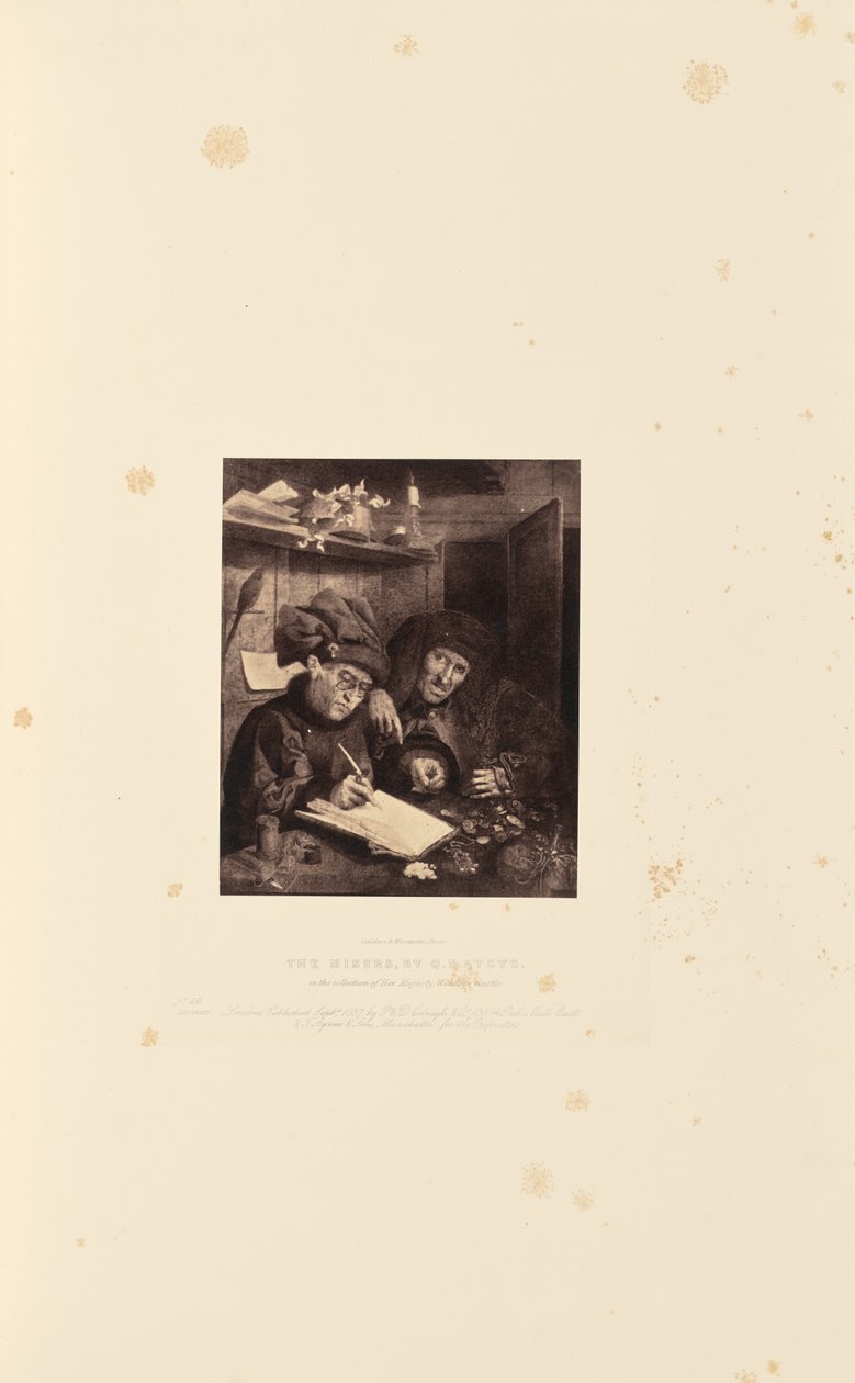 De Misers, door Q. Matsys door Caldesi and Montecchi