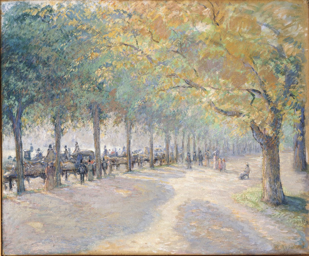 Hyde Park, Londen door Camille Jacob Pissarro