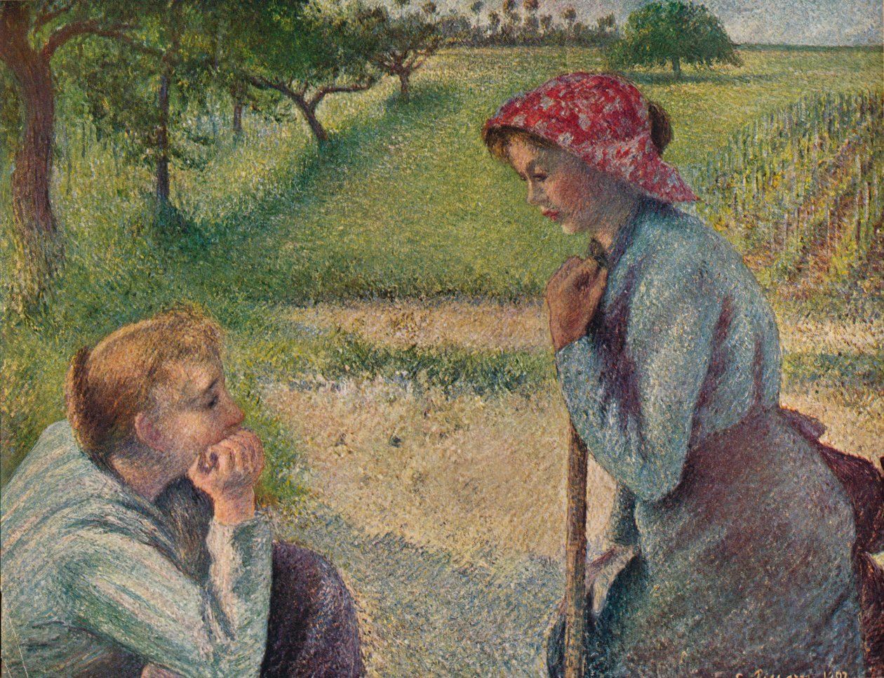 De Kletskous, 1892, 1935 door Camille Jacob Pissarro