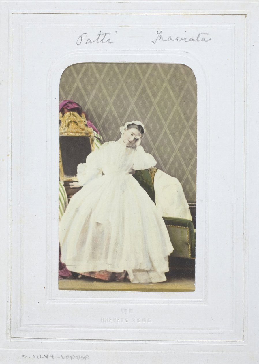 Adelina Patti, Traviata, 1860-69 door Camille Silvy