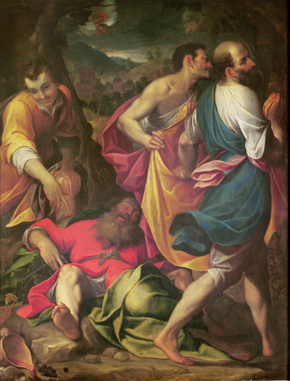 De dronkenschap van Noach door Camillo Procaccini