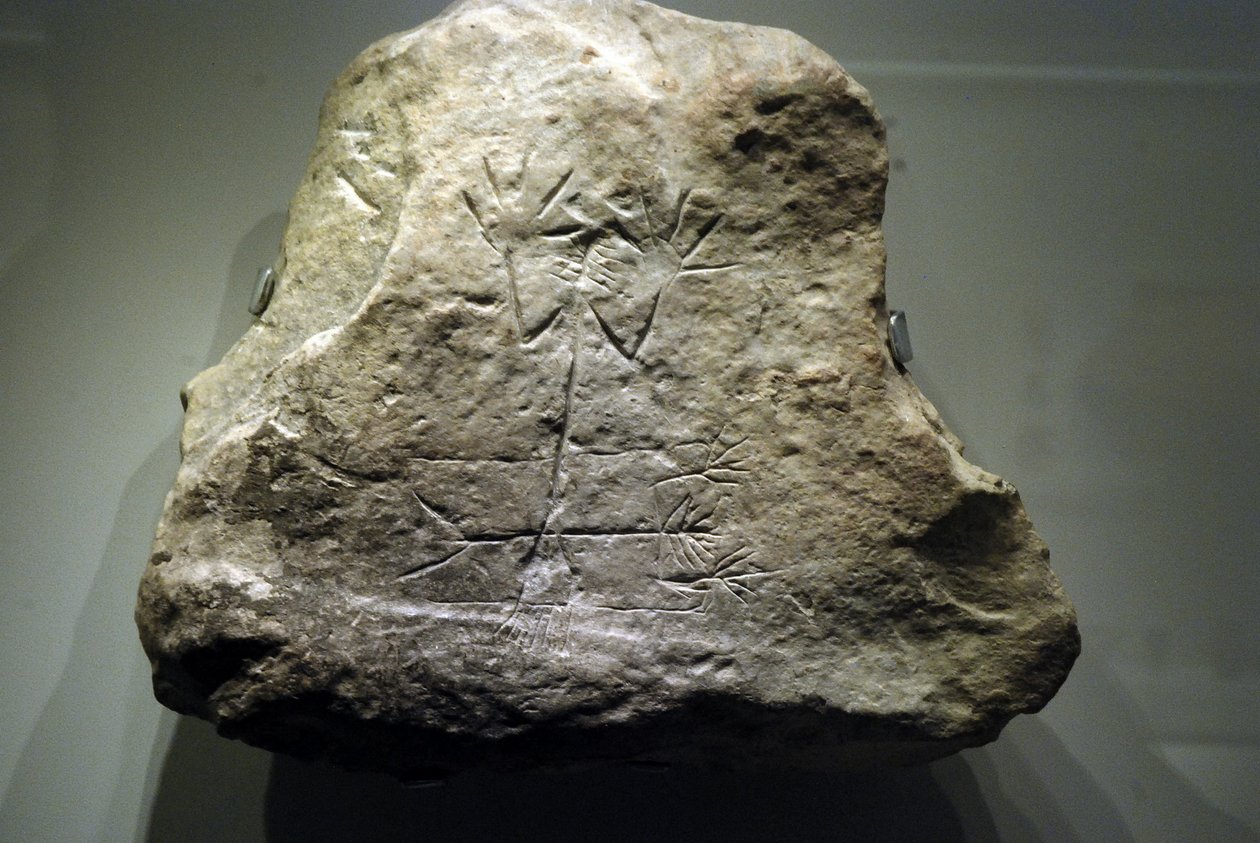 Arad houtsnede van de god Tamuz, ca. 3000-2650 v.Chr. door Canaanite