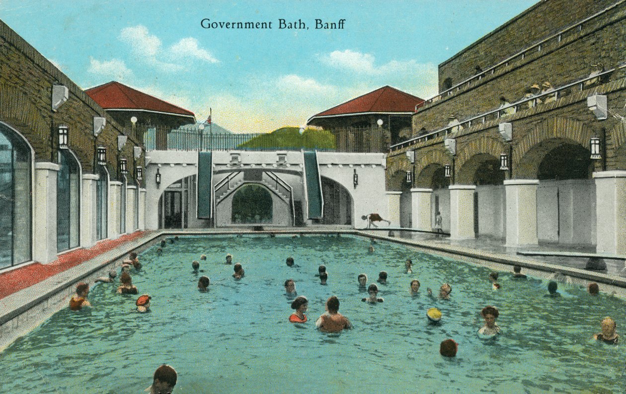 Government Bath, Banff, Alberta, Canada (kleurenfoto) door Canadian Photographer