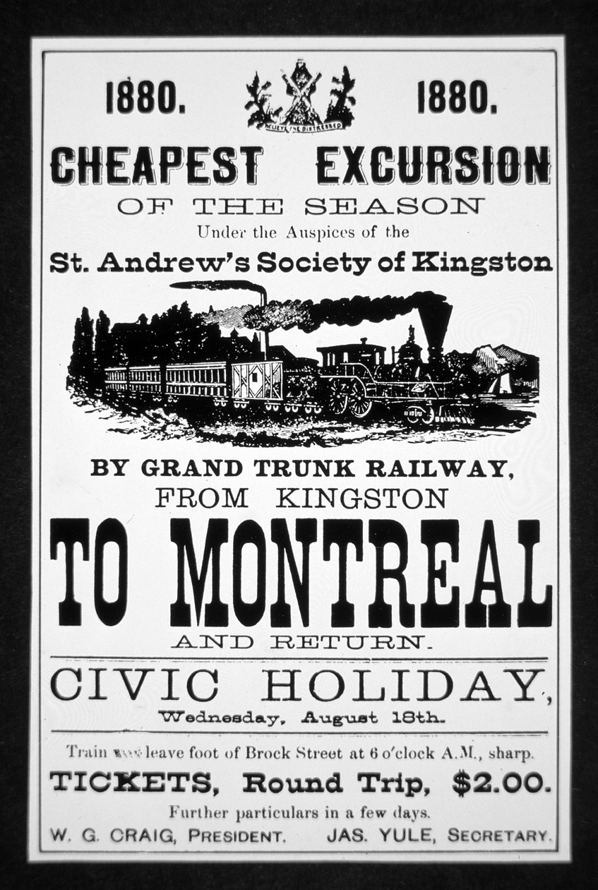 Grand Trunk Railway Poster door Canadian School