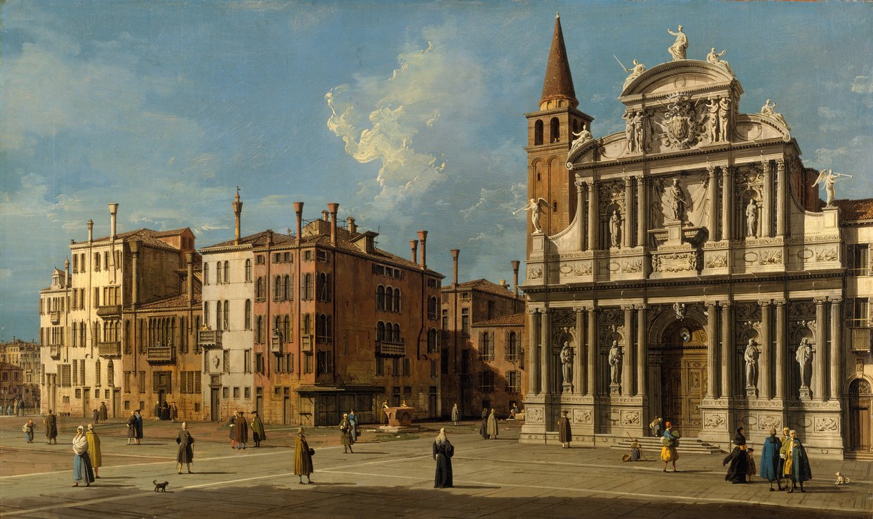 Campo Santa Maria Zobenigo, Venetië, 1730s door Giovanni Antonio Canal