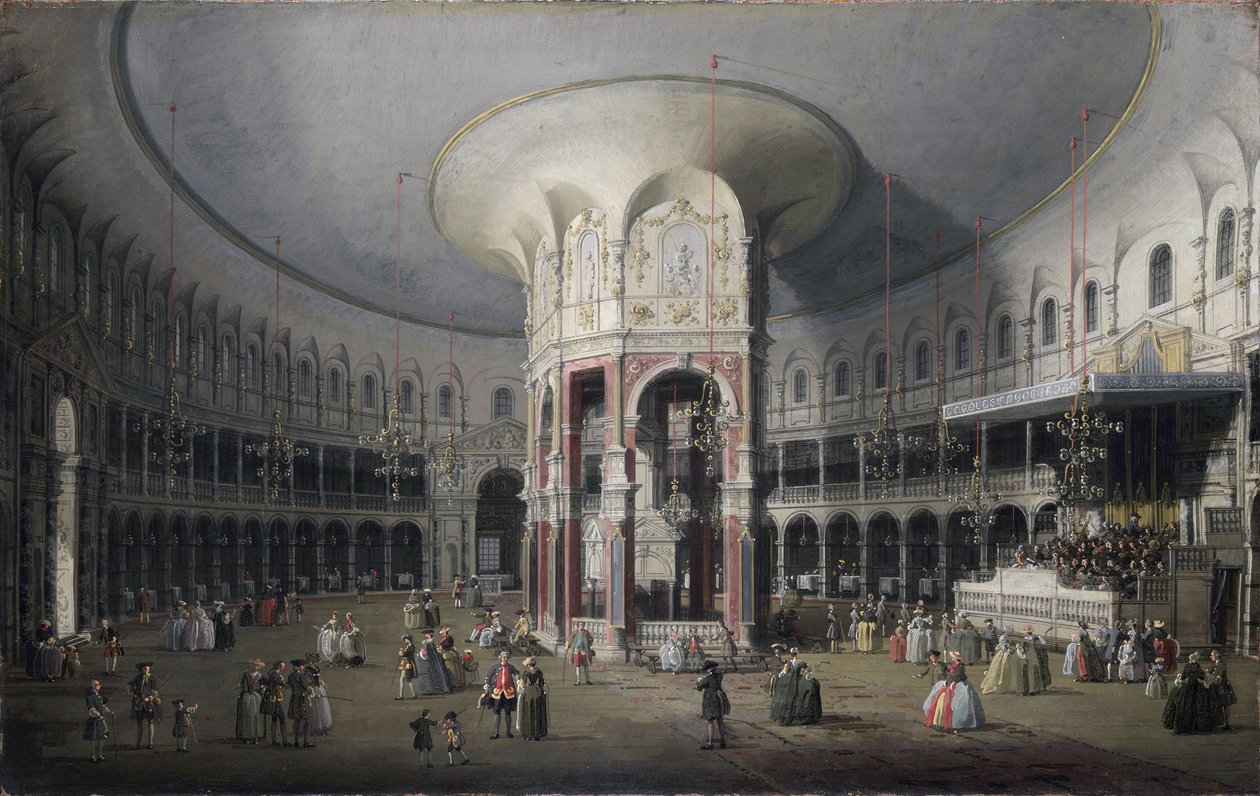 Londen: Interieur van de Rotunda in Ranelagh door Canaletto