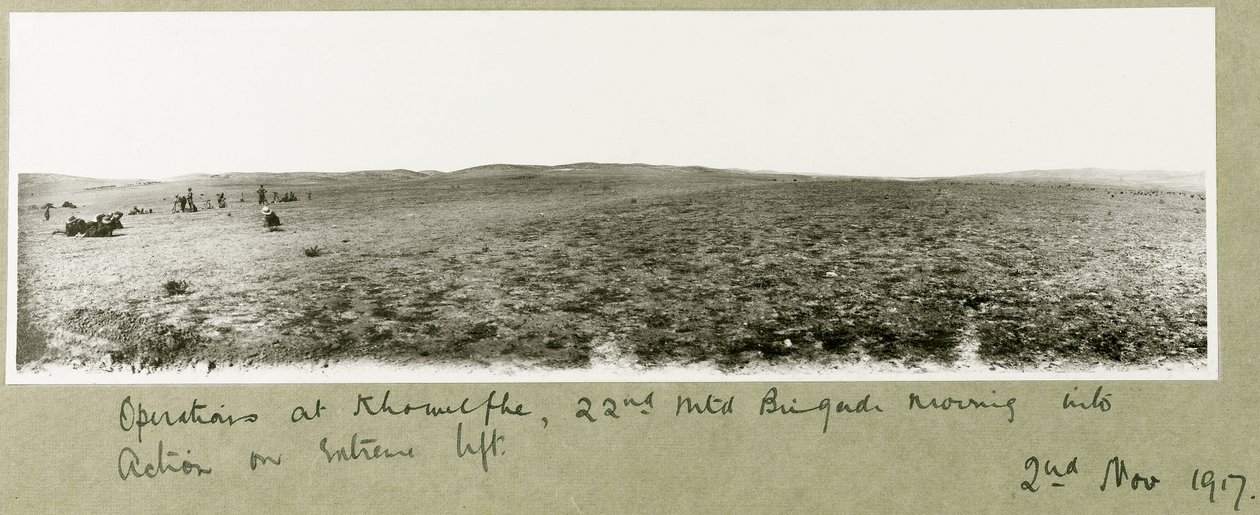 Operaties bij Khuwelfeh, 22e Gemonteerde Brigade in actie, 2 november 1917 door Capt. Arthur Rhodes