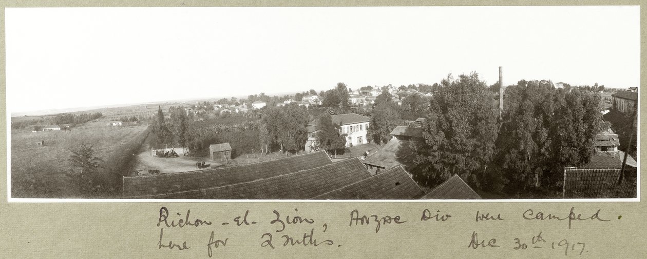 Richon-el-Zion, 30 december 1917 door Capt. Arthur Rhodes