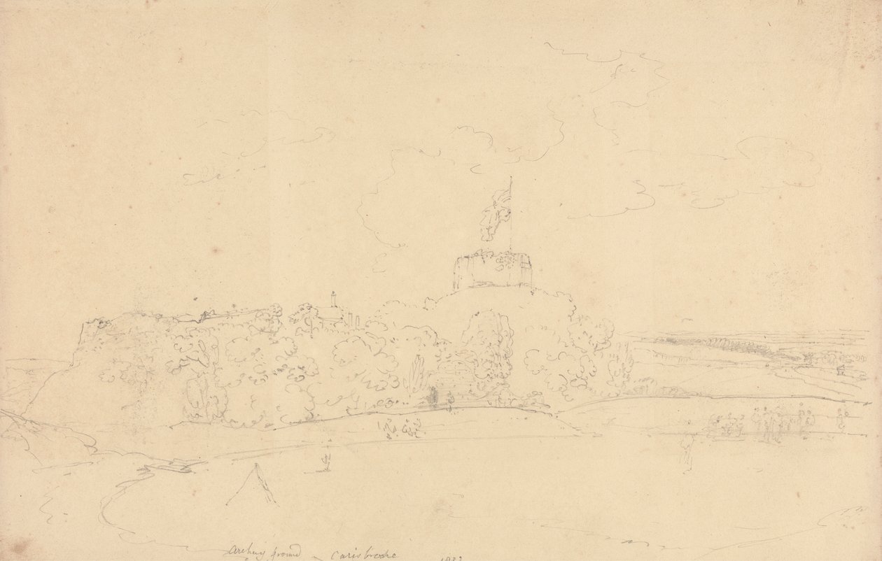 Boogschietterrein, Carisbrooke door Capt. Thomas Hastings