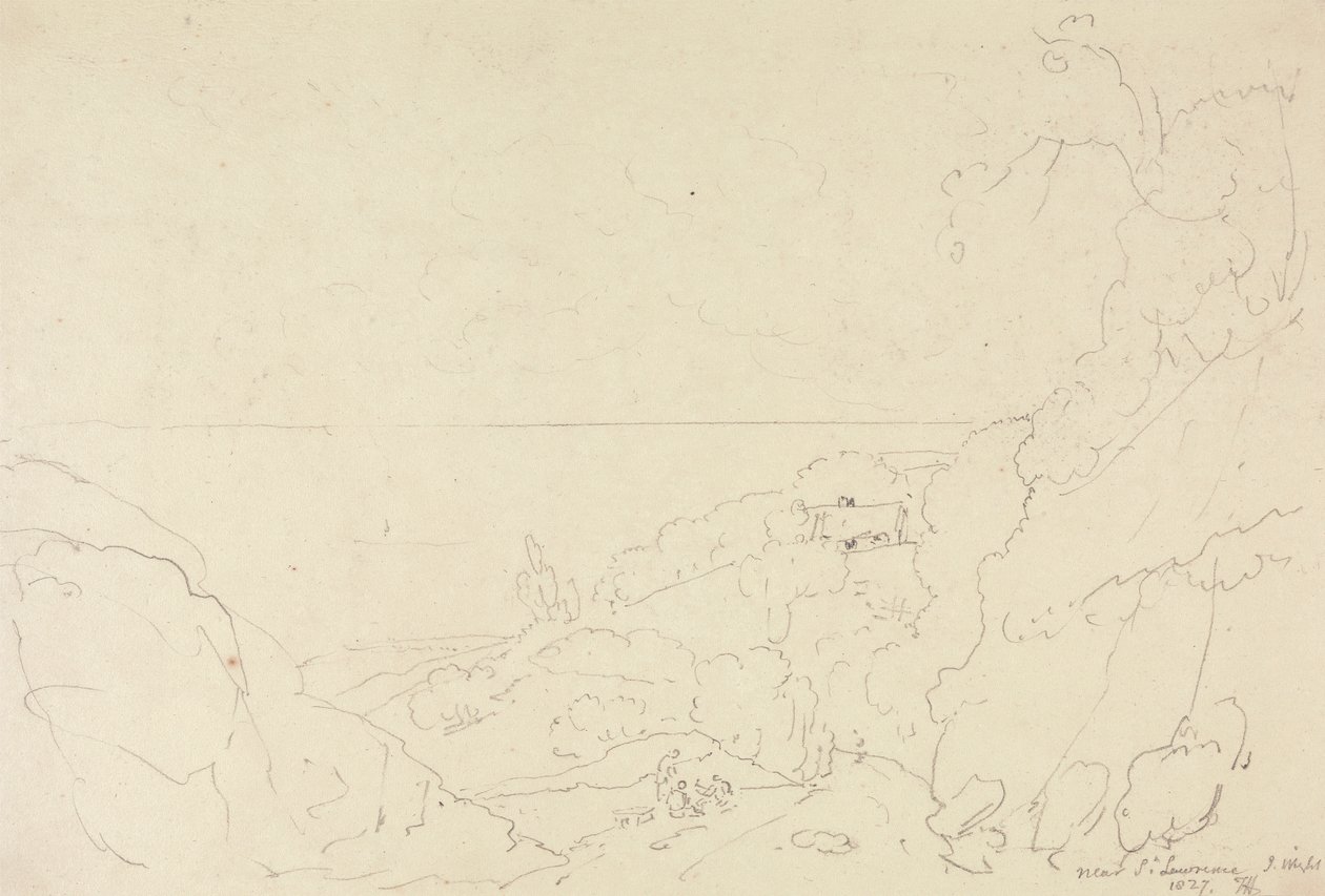 Bij Saint Lawrence, Isle of Wight door Capt. Thomas Hastings