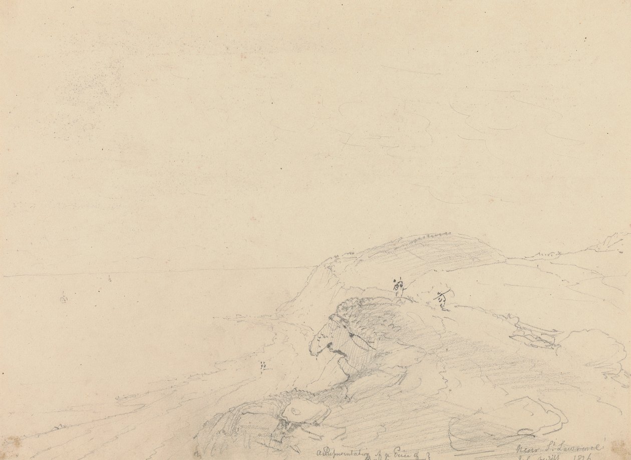 Bij Saint Lawrence, Isle of Wight door Capt. Thomas Hastings