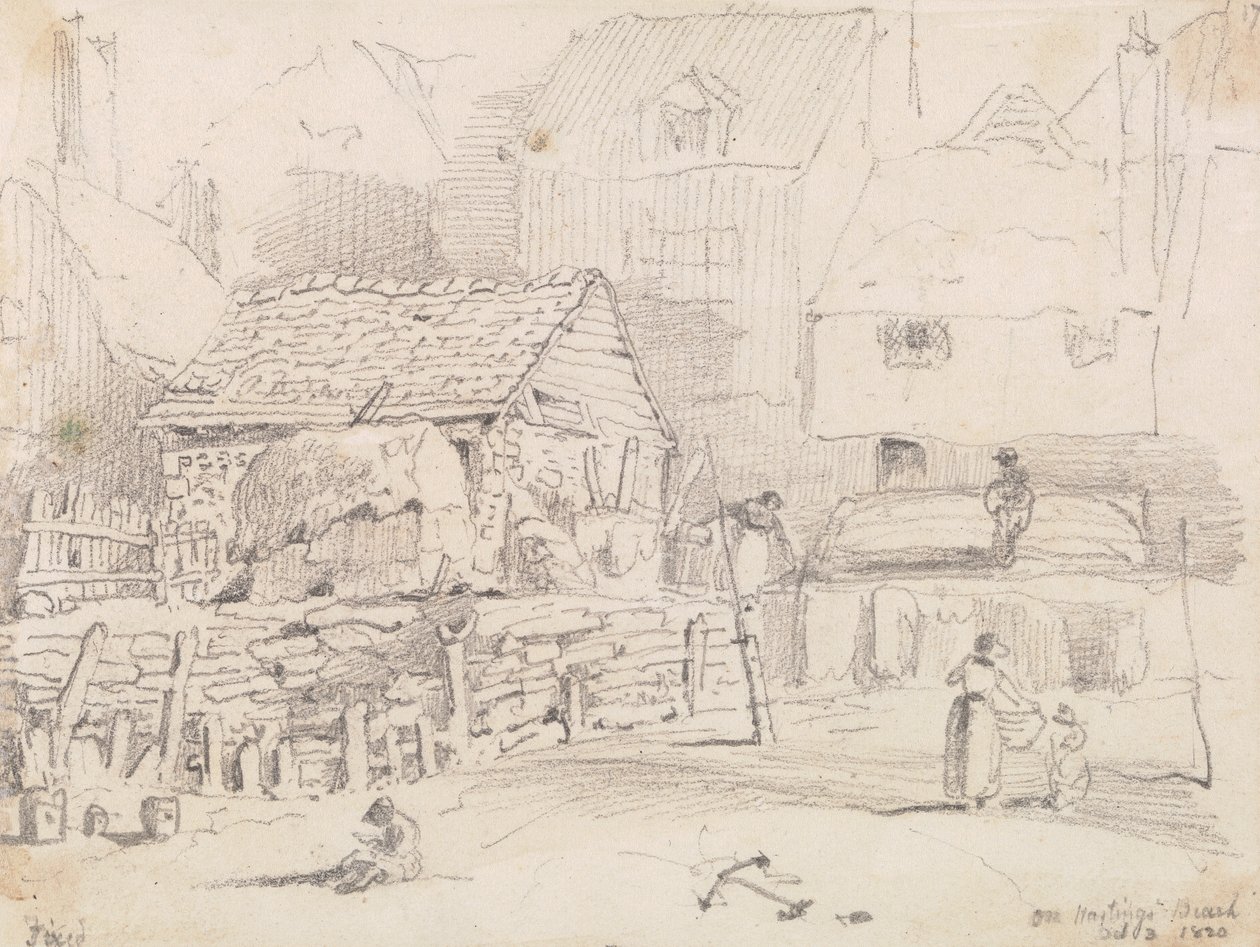 Op Hastings Strand, 3 oktober 1820 door Capt. Thomas Hastings