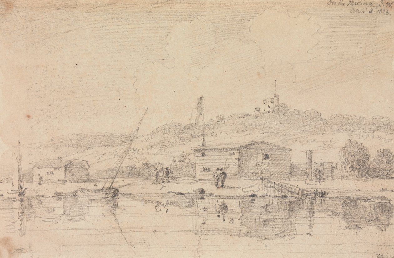 Op de Medina, 8 april 1826 door Capt. Thomas Hastings