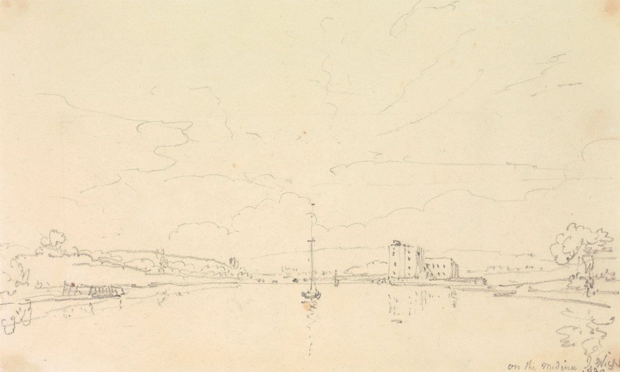 Op de Medina, Isle of Wight door Capt. Thomas Hastings