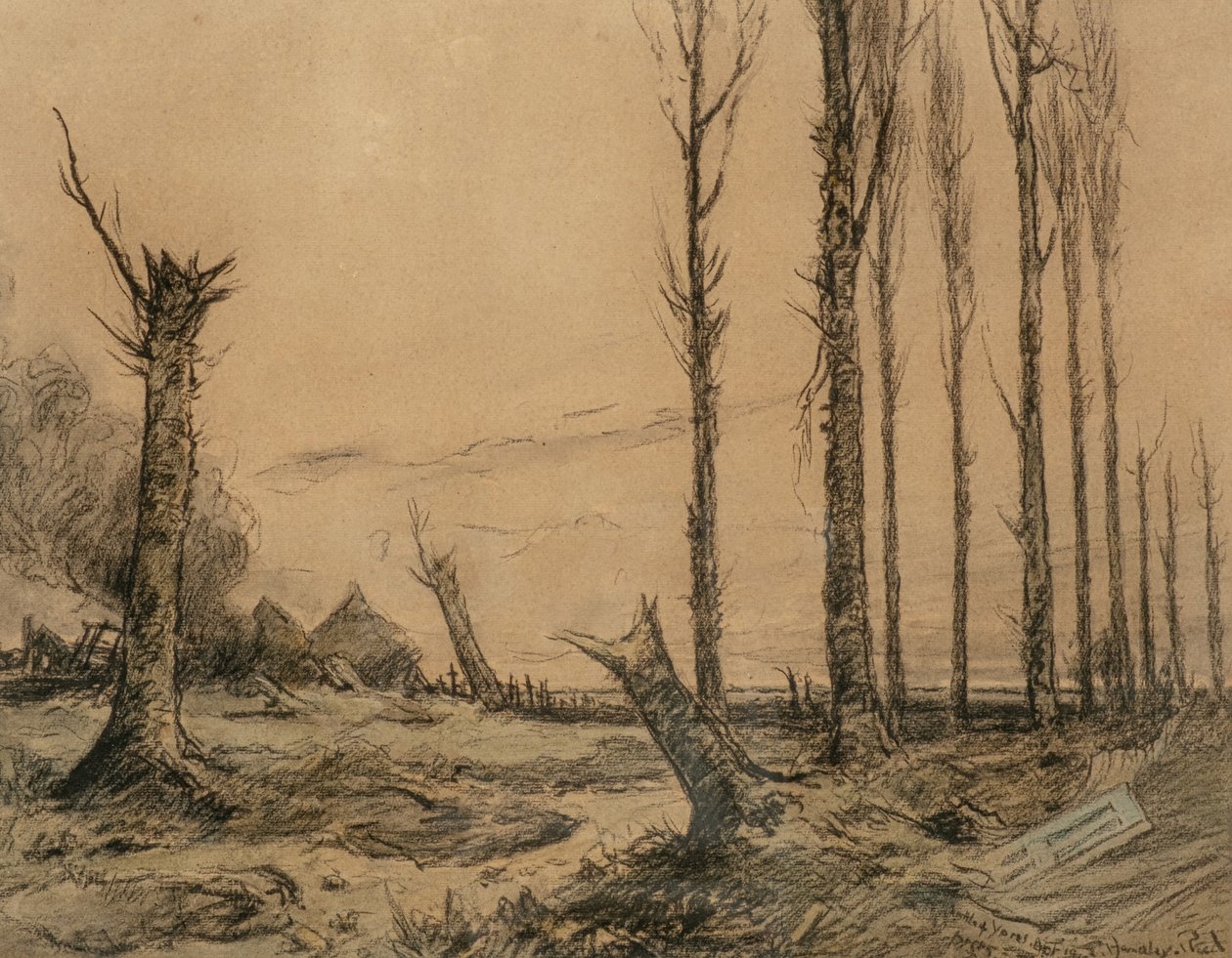 Slag bij Ieper door Captain Edward Henry Handley Read