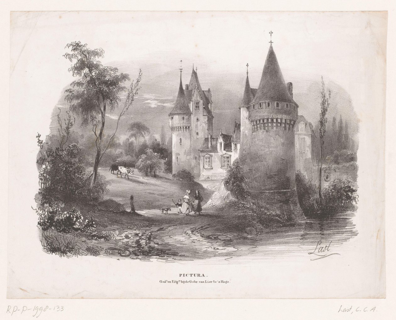 Kasteel door Carel Christiaan Antony Last