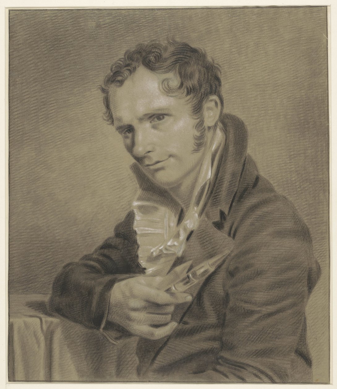 Zelfportret door Carel Jacob van Baar