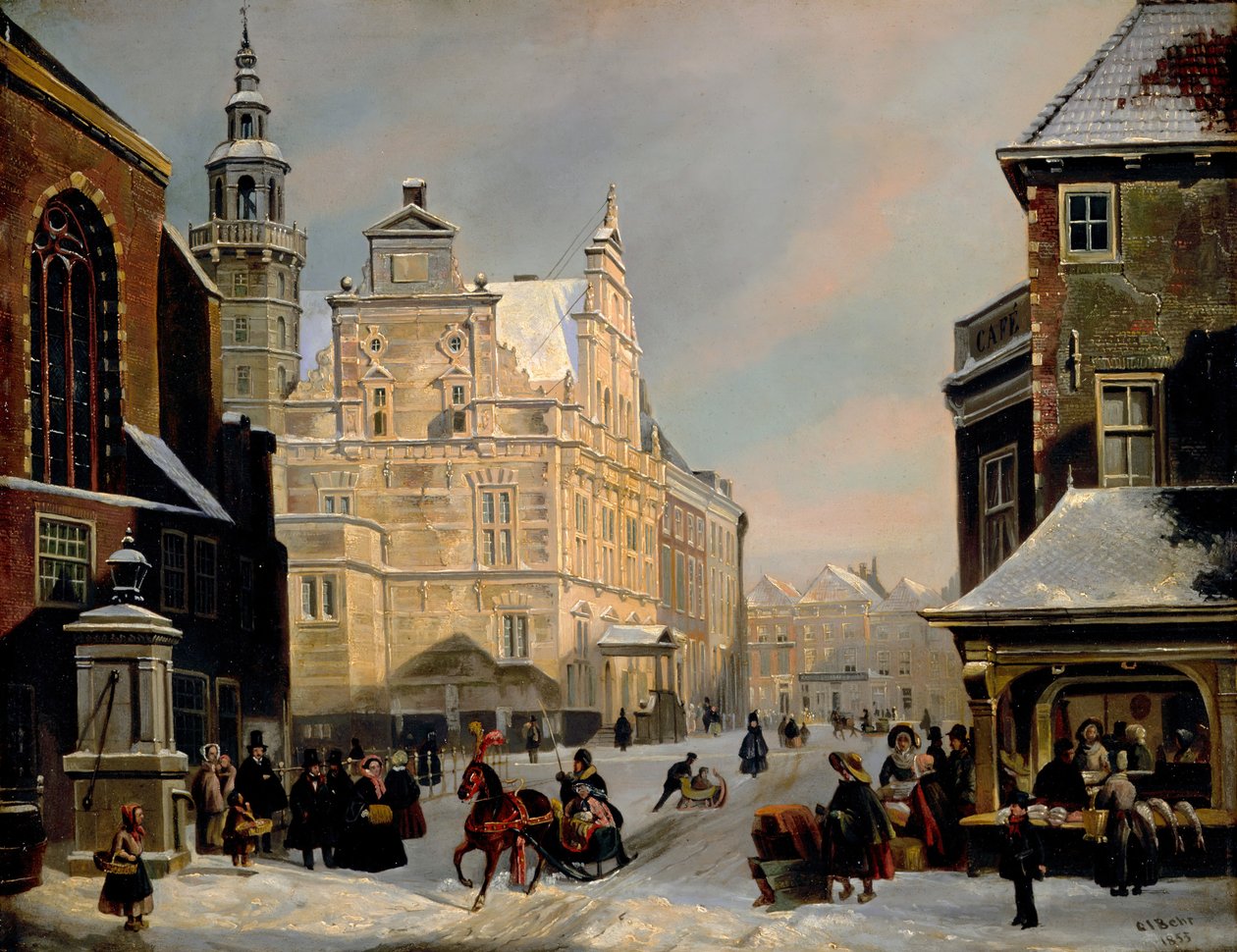 Stadhuis, Den Haag door Carel Jacobus Behr