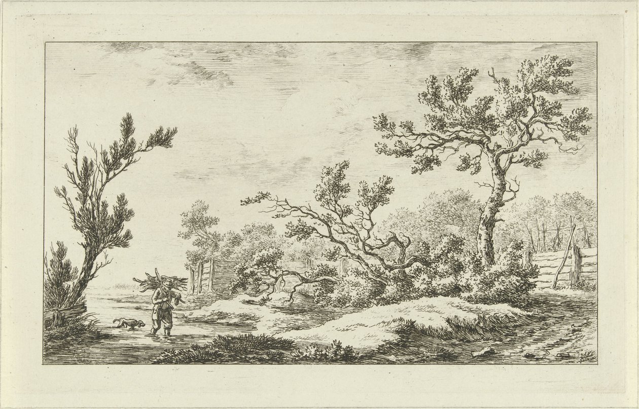Houtsprokkelaar door Carel Lodewijk Hansen