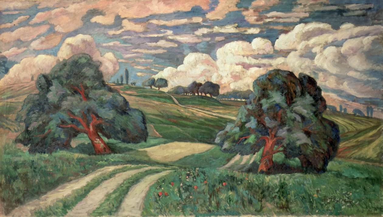 Fauve Landschap door Carl Edvard Diriks