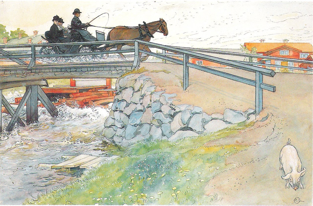 De brug door Carl Larsson