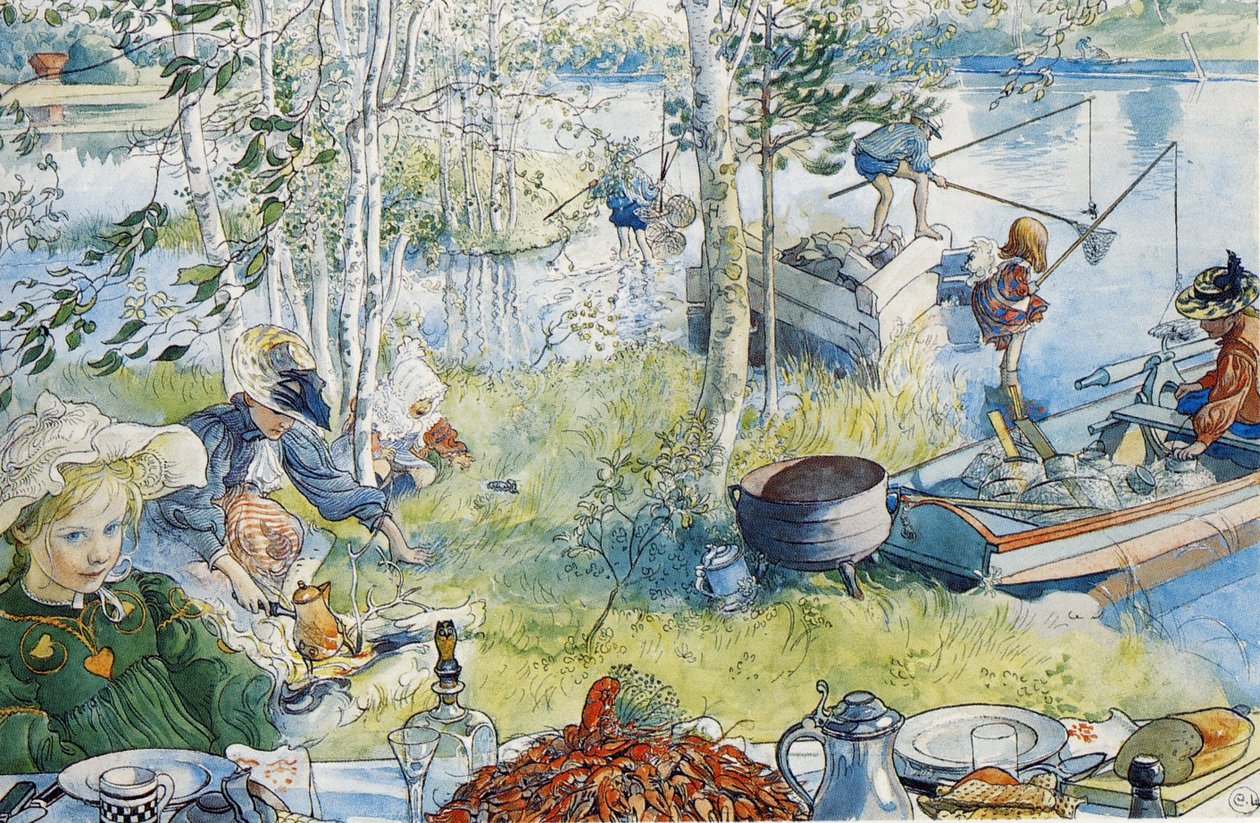 De krabvangst door Carl Larsson