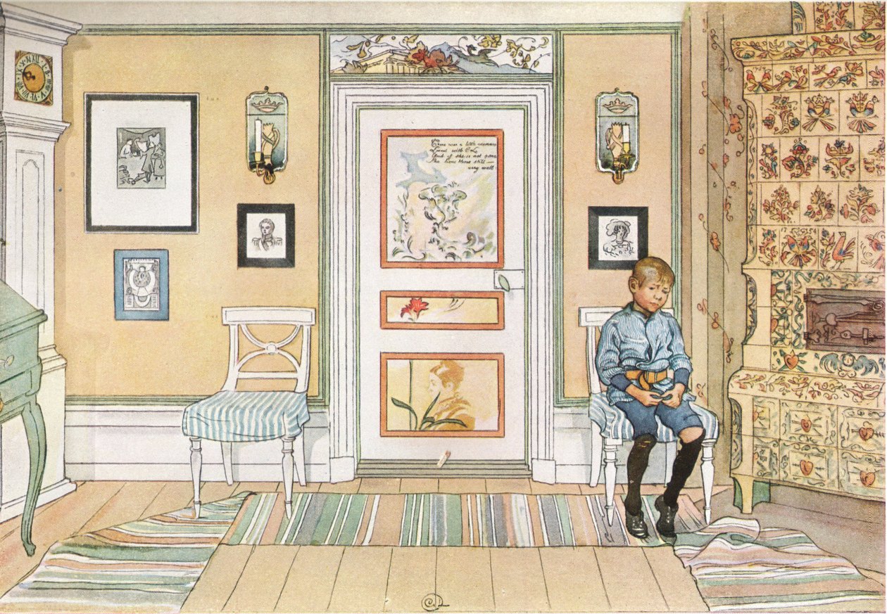 In de hoek door Carl Larsson