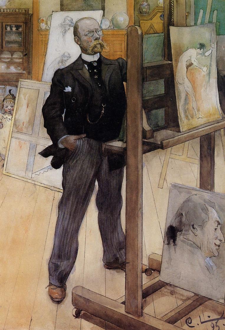 Zelfportret door Carl Larsson