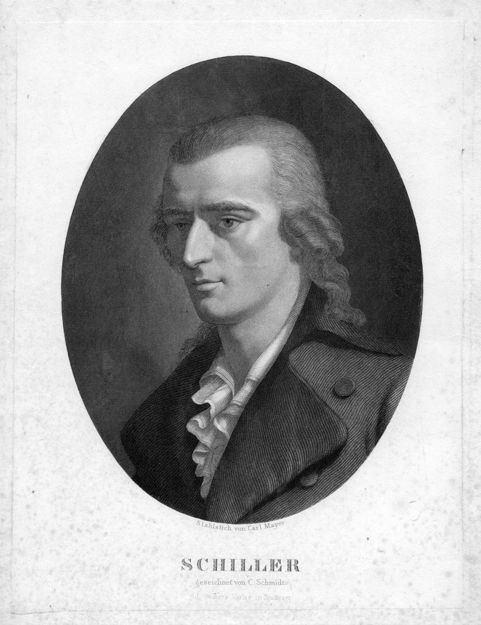 gegraveerd portret door Carl Mayer d’après Christoph