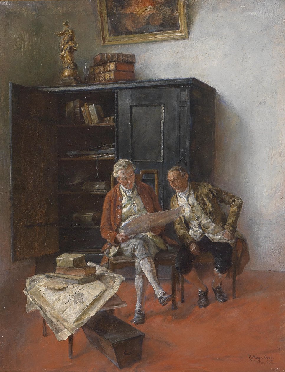 De oorkonde door Carl Mayr Graetz