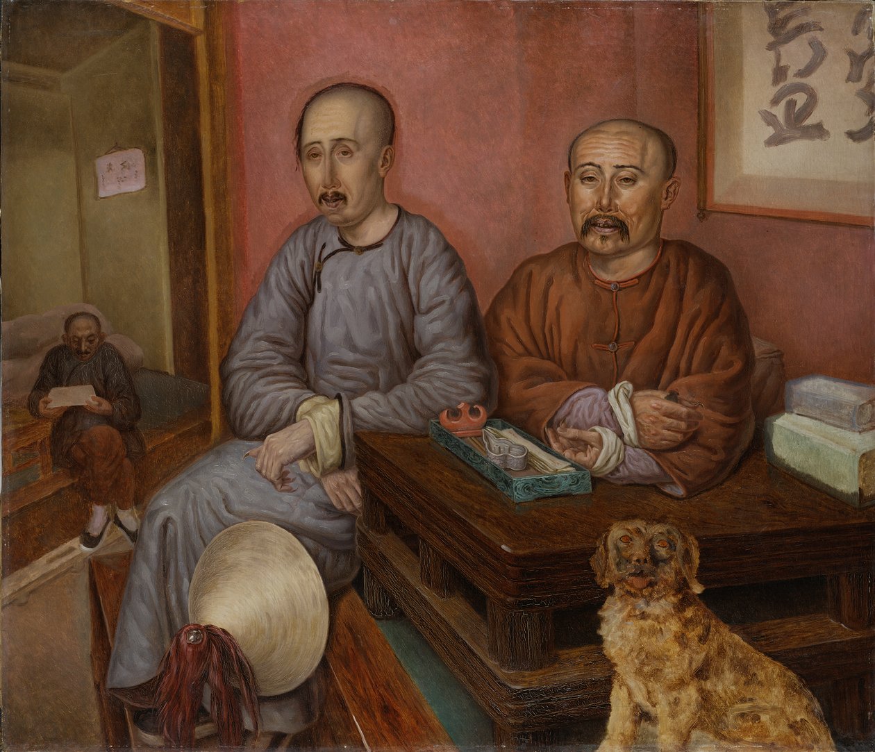 Chinese Handelaren door Carl Peter Mazer