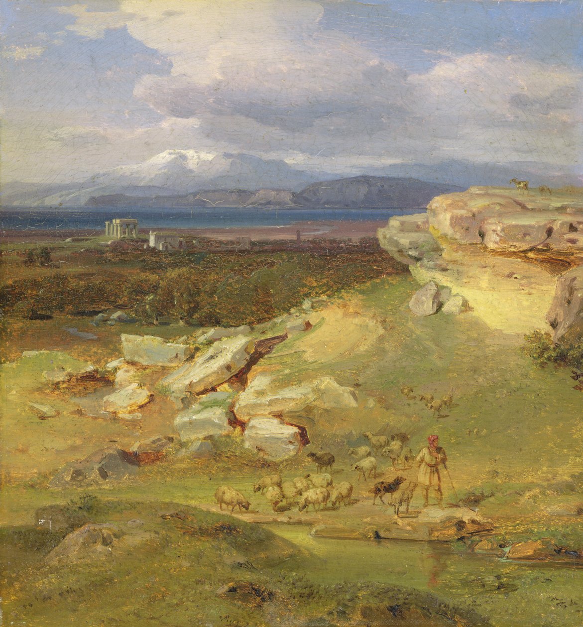 Landschap bij Korinthe, ca. 1835 door Carl Rottmann