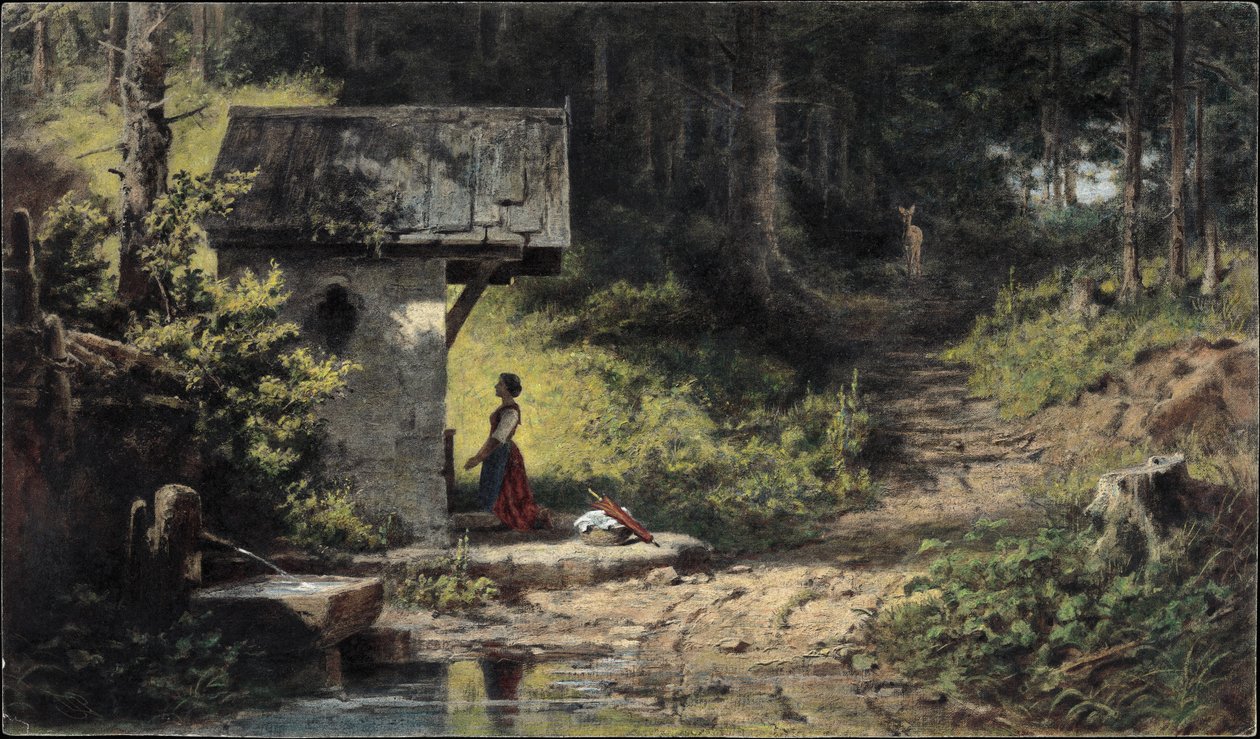 Kapel in het Bos door Carl Spitzweg