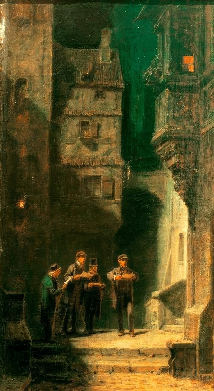 Het kwartet door Carl Spitzweg