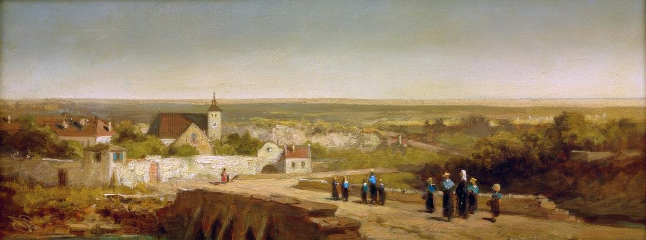 Terugkerende instituutsmeisjes door Carl Spitzweg