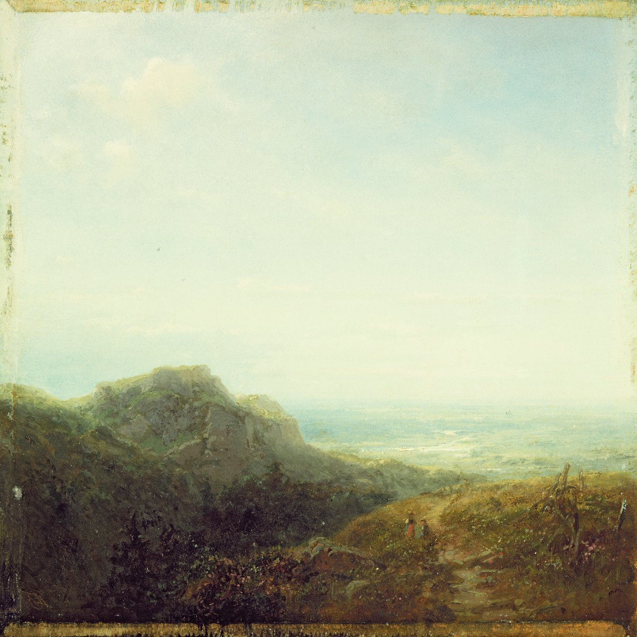 Uitzicht over de vallei door Carl Spitzweg