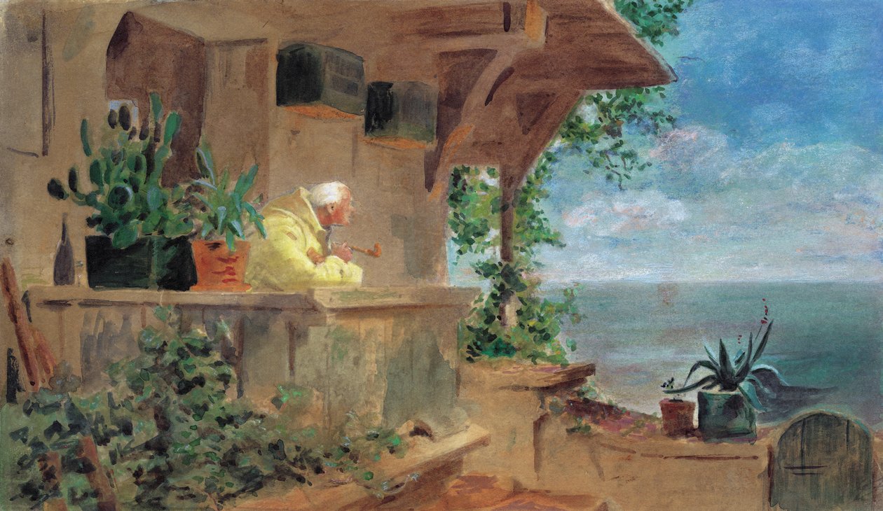 De uitkijk door Carl Spitzweg