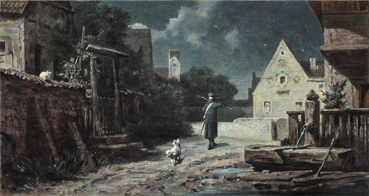 De nachtwaker door Carl Spitzweg