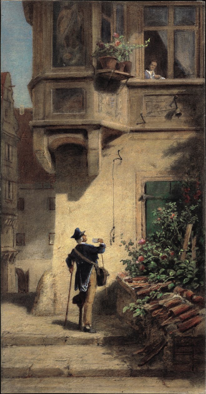 De postbode door Carl Spitzweg