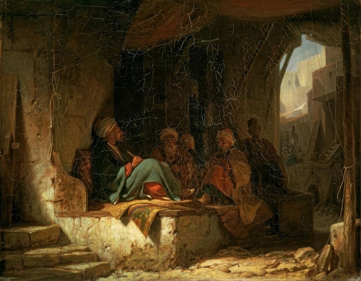 Turks koffiehuis door Carl Spitzweg