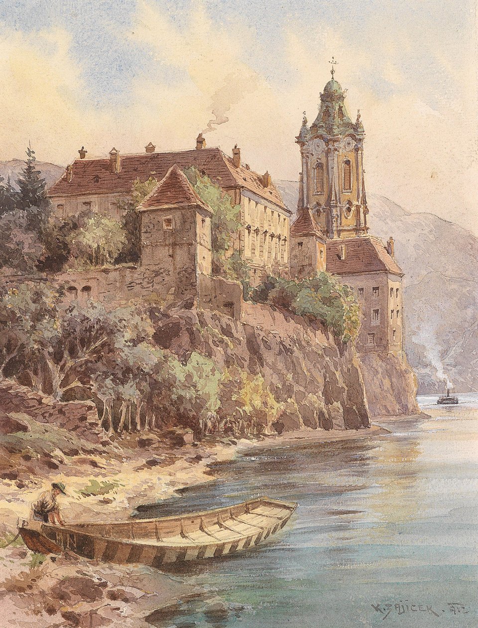 Dürnstein door Carl Wenzel Zajicek