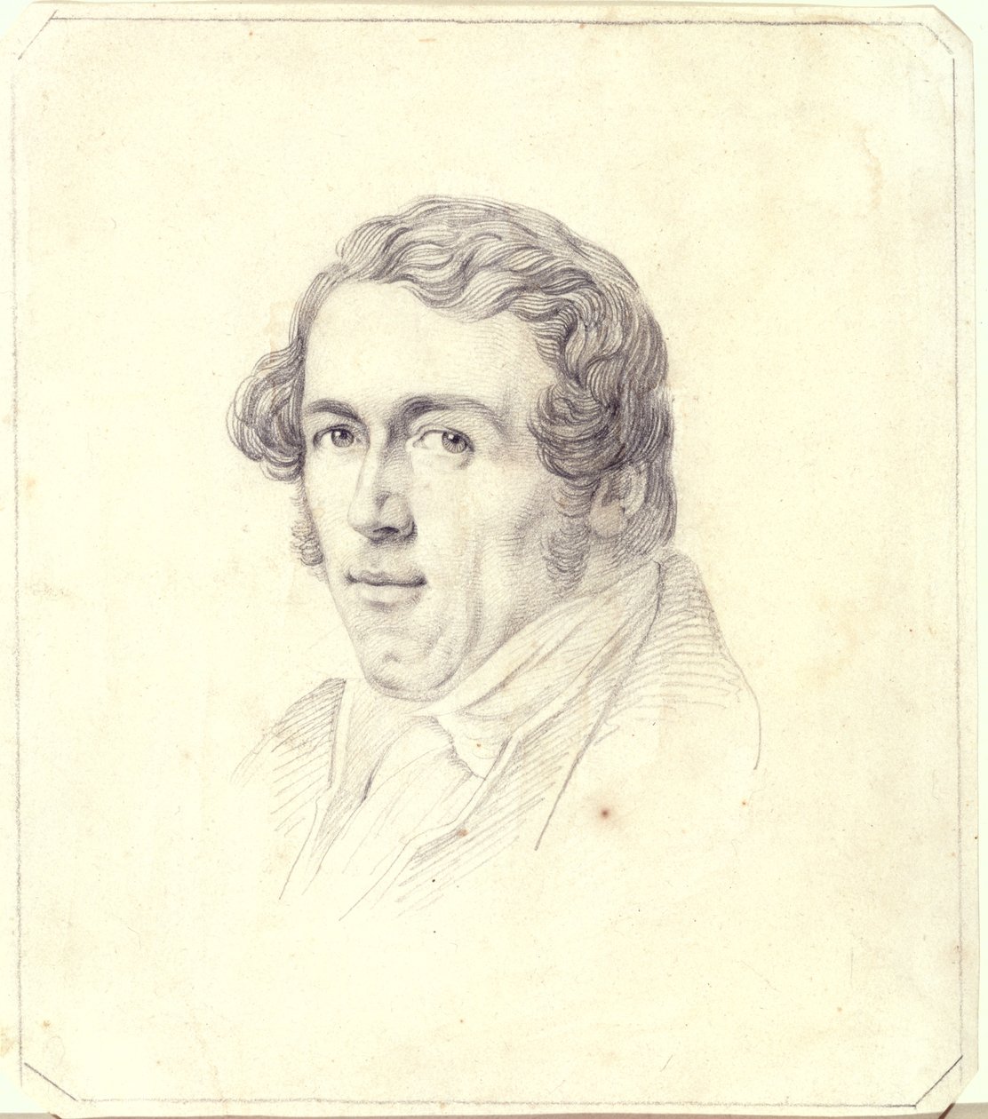 Zelfportret, ca. 1825 door Carl Wilhelm Goetzloff